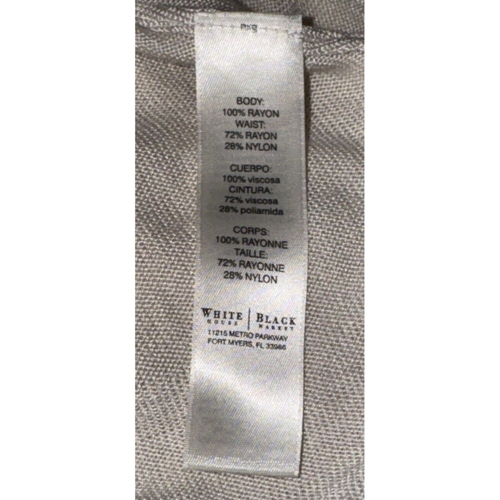 White House Black Market Size Large Cream Cardigan Sweater Open Front - Picture 6 of 9